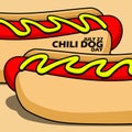 National Chili Dog Day on July 27 Royalty Free Stock Photo