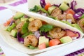 Two delicious shrimp tacos