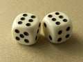 Two dice Royalty Free Stock Photo