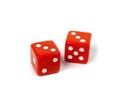 Two dice isolated