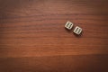 Two dice number double 6 Royalty Free Stock Photo