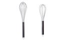 Two different egg whisks