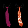 Two different neckties