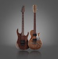 Set of custom electric guitars