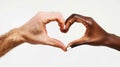 A Heart Shape with Hands. AI generated Royalty Free Stock Photo