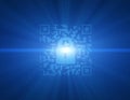 Two-dimensional code data transmission and lock, data interaction and security protection