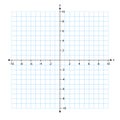 two dimensions. Rectangular orthogonal coordinate plane with axes X and Y on squared grid. Math scale template.