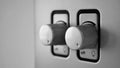 Two dimmer switches for lights Royalty Free Stock Photo