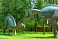 Two Dinosaurs Lambeozaur, Lambeozaurus lambei in jurassic park
