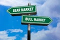 Bear Market or Bull Market - Direction signs