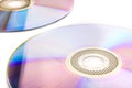 Cd dvd isolated on white Royalty Free Stock Photo