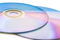 Cd dvd isolated on white Royalty Free Stock Photo