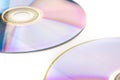Cd dvd isolated on white Royalty Free Stock Photo