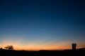 Two Distant Desert Palms Royalty Free Stock Photo