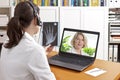 2 two doctors x-ray video conference Royalty Free Stock Photo