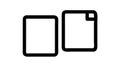 Two Documents File Icon, Copy, Duplicate, and File Management, vector design Generative AI Royalty Free Stock Photo
