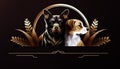 two dogs of different breeds Royalty Free Stock Photo