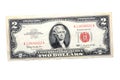 Two dollar bill Royalty Free Stock Photo