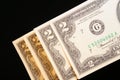 Two Dollar Bill Royalty Free Stock Photo