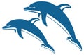 Two dolphins Royalty Free Stock Photo