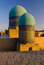 Two domes of old mausoleum in Samarkand Royalty Free Stock Photo