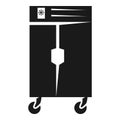 Two door fridge icon, simple style Royalty Free Stock Photo