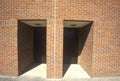 Two Doors In A Brick Wall, Athens, Georgia Royalty Free Stock Photo