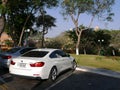 Two doors coupe BMW 420i parked in Barranco, Lima