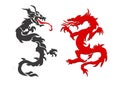 Two dragons Royalty Free Stock Photo