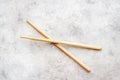 Two drum sticks, top view. Music background Royalty Free Stock Photo