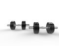 Two Dumbbell Weights Royalty Free Stock Photo