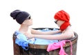 Two dummies taking bath Royalty Free Stock Photo