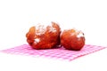 Two Dutch donut also known as oliebollen