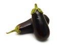 Two eggplants Royalty Free Stock Photo