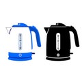 Two electric kettles isolated on white background Royalty Free Stock Photo