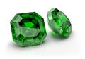 Two emeralds