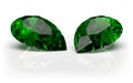 Two emeralds Royalty Free Stock Photo