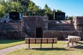 Two Emplacements for Rapid-Fire Guns at Fort Monroe Royalty Free Stock Photo