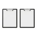 Two empty black clipboards side by side Royalty Free Stock Photo