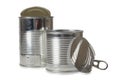 Two empty cans Royalty Free Stock Photo