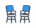 Two Empty Chairs for an Interview or Meeting Royalty Free Stock Photo