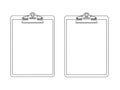 Blank clipboards ready for notes or drawings Royalty Free Stock Photo