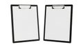 Two empty clipboards side by side Royalty Free Stock Photo