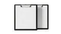 Two empty clipboards stacked together Royalty Free Stock Photo