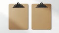 Two empty clipboards on white background Royalty Free Stock Photo