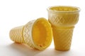 Two Empty Ice Cream Cones Royalty Free Stock Photo