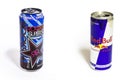 Two energy drinks Royalty Free Stock Photo