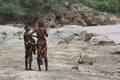 Two Ethiopian girls. Royalty Free Stock Photo