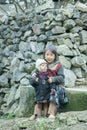 Two Ethnic minority children at Lung Cam village