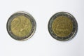Two euro coin Royalty Free Stock Photo